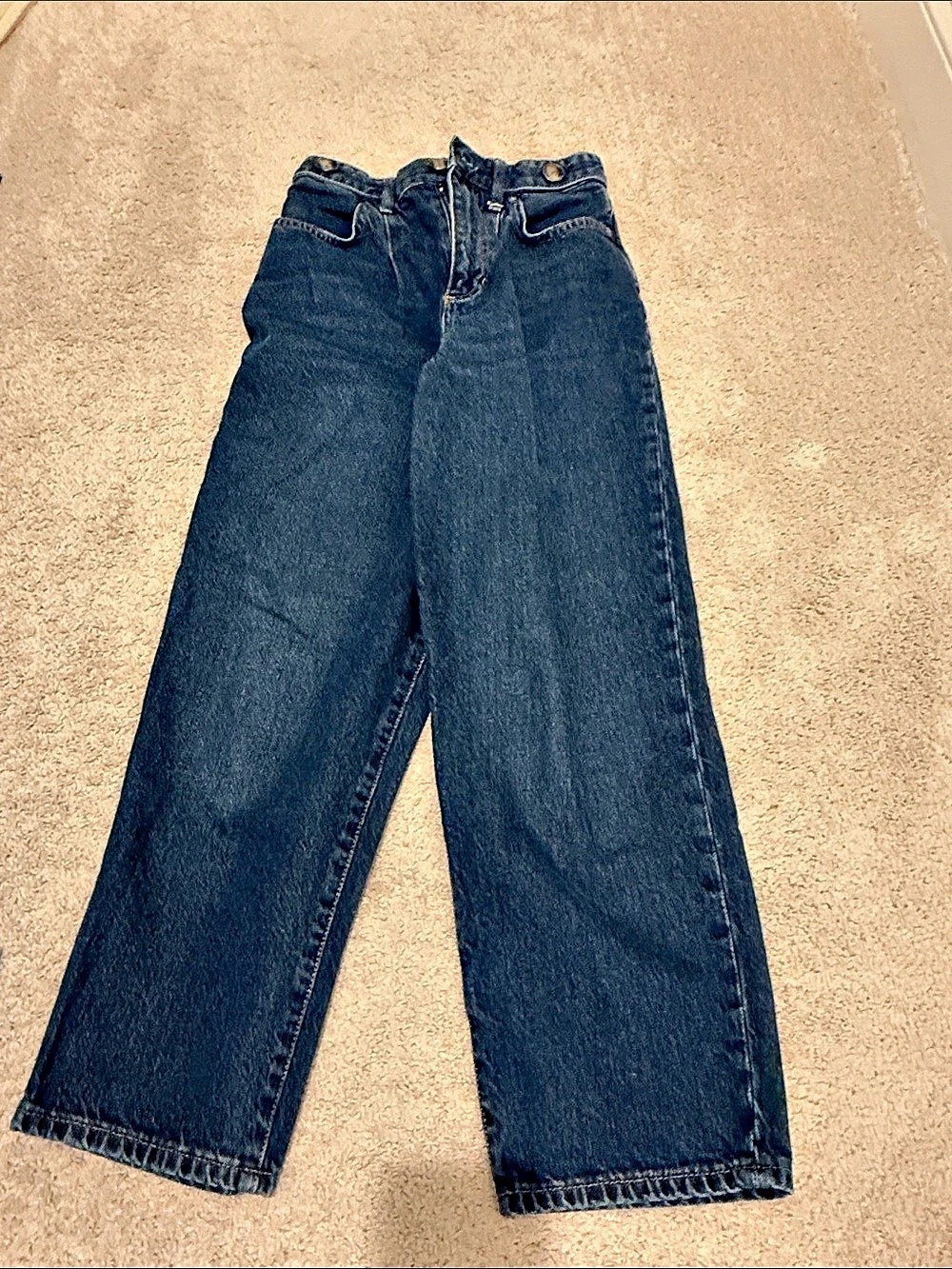 We the Free Women's Wide Leg Jeans in Blue Like New